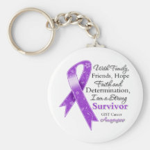 GIST Cancer Support Strong Survivor Key Chain