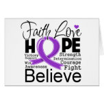 GIST Cancer Typographic Faith Love Hope Cards