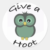 GIve a Hoot Sticker