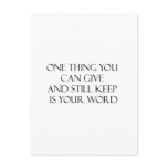Give And Keep Your Word Design