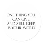 Give And Keep Your Word Design