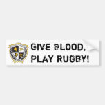 Give Blood, Play Rugby! Bumper Stickers