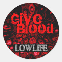 Give Blood Sticker.