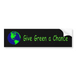 "Give Green a Chance" Bumper Sticker bumper stickers
