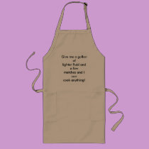 Give me a gallon of lighter fluid aprons