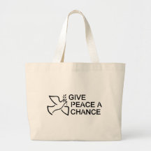 Give Peace a Chance Tote Bags