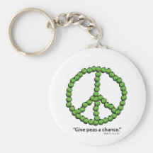 Give Peas A Chance Key Chains