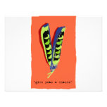 give peas a chance-orange invitations