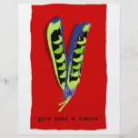 give peas a chance-red full colour flyer