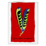give peas a chance-red greeting cards