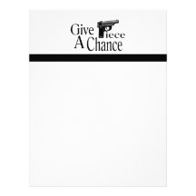 Give Piece A Chance Customized Letterhead