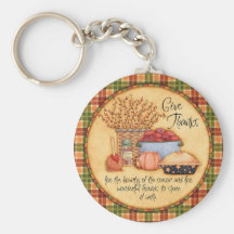 Give Thanks Keychain
