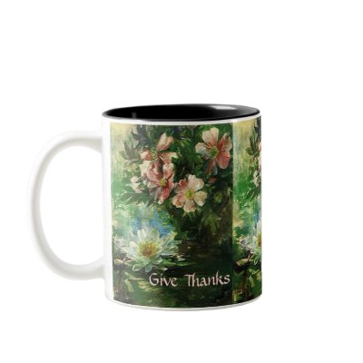 'Give Thanks' Mug by dreamingagain