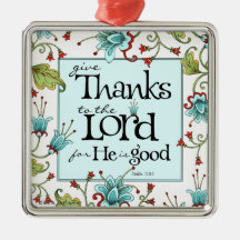 Give Thanks - Ornament