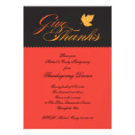 Give Thanks Thanksgiving Dinner Invitation invitations