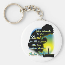 Give Thanks to the Lord Keychain