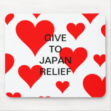GIVE TO JAPAN RELIEF MOUSEPADS