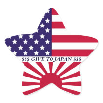 GIVE TO JAPAN STAR STICKERS