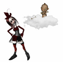 giving cupid attitude punk anti vday photo cutouts