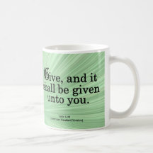 Giving Luke 6-38 Mugs