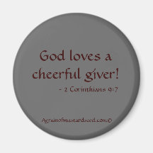 Giving/Sowing Agrainofmustardseed.com Bible Magnet