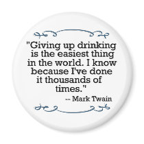 Giving up drinking refrigerator magnets
