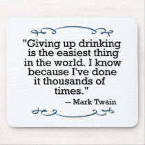 Giving up drinking