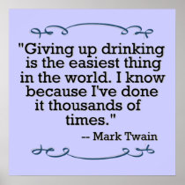 Giving up drinking