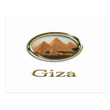 Giza Pyramids Designs Post Card