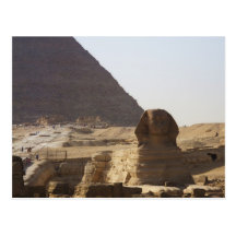 Giza Pyramids & Sphinx photo Post Card