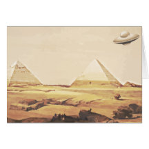 Giza Spaceship Greeting Card