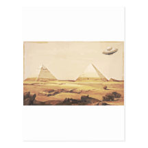 Giza Spaceship Postcard