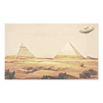 Giza Spaceship Rectangle Sticker