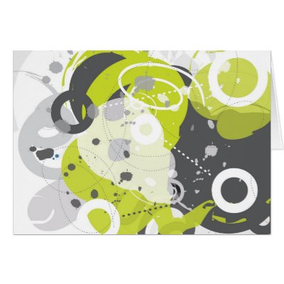 Gizmo - Retro-Modern Abstract Card by billoneil