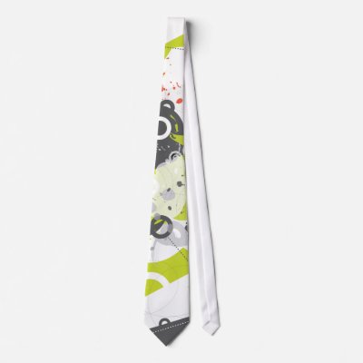 Gizmo Retro Modern Abstract Tie by billoneil