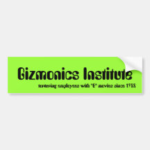 Gizmonics Institute Bumper Sticker