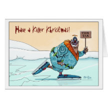 Glace mince Khristmas Kard Carte De Vœux