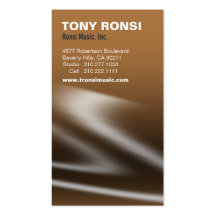 Glacé Music Business Card (capuccino)