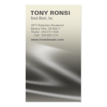 Glacé Music Business Card (champagne)