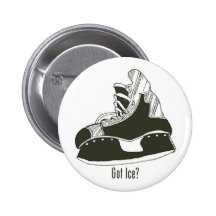 Glace obtenue ? Bouton de patin d'hockey Badge Avec Épingle