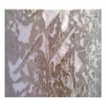 Glace sur la photo moulue
