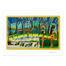 Glacier Bay, Alaska - Large Letter Scenes Post Cards