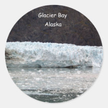 Glacier Bay, Alaska Round Stickers