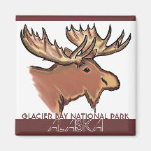 Glacier Bay National Park Alaska moose magnet