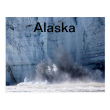 Glacier calving in Alaska Post Cards