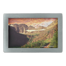 Glacier National Park Grinnell Glacier Trail Belt Buckle
