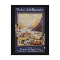 Glacier National Park Waterton Lakes Postcard