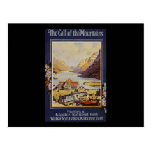 Glacier National Park Waterton Lakes Postcard