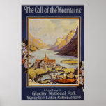 Glacier National Park Waterton Lakes Print