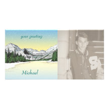 Glacier Snow Picture Card
